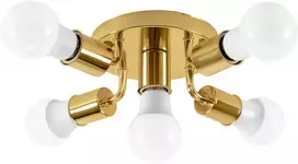 Pakabinamas šviestuvas Toolight Lubų šviestuvas "Plafond" 6 žiedų metalinis juodas APP709-6C