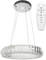 Pakabinamas šviestuvas Toolight Krištolinis LED lubinis šviestuvas APP1040-CP + nuotolinio valdymo pultas