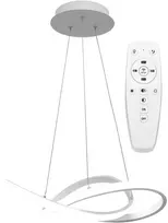 Pakabinamas šviestuvas Toolight Moderni LED pakabinama lubų lempa Ring+nuotolinio valdymo pultas APP392-CP Baltas