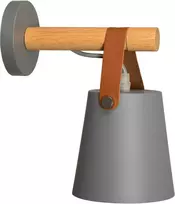 Sieninis šviestuvas Toolight Metalinė sieninė lempa su juostele pilka APP468-1W Pilkas