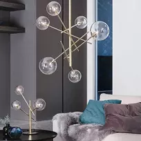 Toolight Stiklinis rutulinis pakabinamas šviestuvas 6 vnt APP919-6CP Auksinis