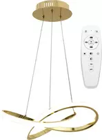 Pakabinamas šviestuvas Toolight Moderni LED pakabinama lubų lempa Ring+nuotolinio valdymo pultas APP390-CP auksas