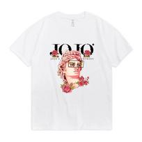 Japanese Jojo Bizarre Adventure Anime T Shirt Women Kawaii Jojo Graphic T-shirt Teens Unisexga Tee Shirt Short Sleeve Unisex 61744 Unisex XL