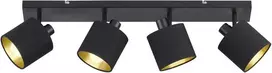 Lubinis šviestuvas Lampa sufitowa Trio Spot juoda Trio RL TOMMY R80334079