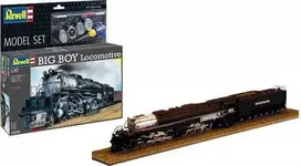 Revell Big Boy lokomotyvas 1/87 HO dovanų rinkinys su dažais ir klijais