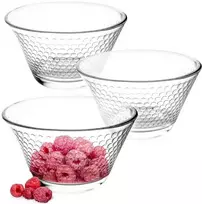 Excellent Houseware Stikliniai dubenėlių rinkinys 3 vnt. 300 ml, 11,5 cm