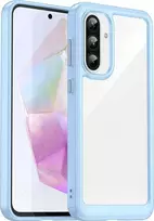 Hurtel „Outer Space“ Samsung Galaxy A56 dėklas su lanksčiu rėmeliu – mėlynos spalvos