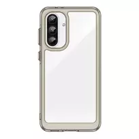 Hurtel Outer Space Samsung Galaxy A36 Cover with Flexible Frame – Semi-dėklas telefonui skaidrus, dėklas telefonui juodos spalvos