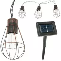 Soliarinė lauko girlianda lemputės Loft Copper 10 LED