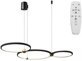 Pakabinamas šviestuvas Toolight Žiedas 3 LED lempa + nuotolinio valdymo pultas APP752-30-40-50 Juoda