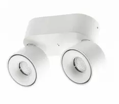 Lubinis šviestuvas GTV LED šviestuvas Bianco CCT, 16W, 680lm, ra≥80, ip20, 36°, 2700/3300 / 4000K, apvalus, baltas