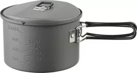 ESBIT PT1600HA turistinis maisto gaminimo indas Stiklinis indelis 1,6 L Aliuminis, Juoda