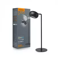 Įkraunama LED stalinė lempa 3W 300Lm 3000/4000/5500K, VIDEX VLE-TF18B | juodas – Universalus tvirtinimas klipsu lygiems paviršiams