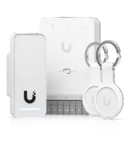 „UBIQUITI G3“ PRADINIŲJŲ RINKINYS. PAPRASTAS, VISKAS VIENAME RINKINYS, SKIRTAS VIENOMS DURIMS VALDYTI VIENU SKAITYTUVU. PALAIKO SKLANDŲ NUSTATYMĄ IR „APPLE TOUCH PASS“, KAD SKIRTA MODERNIAI IR SAUGIAI PRIEIGOS KONTROLEI.