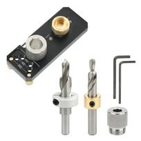 Aluminum Profile Track Drill Guide with Sliders Countersunk Step Drill Vertical Puncher for 20 30 40 Aluminum Profiles