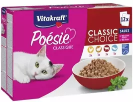 Vitakraft - Klasikinis poezijos padažas, kelių pakuočių pakuotė 12 x 85 g