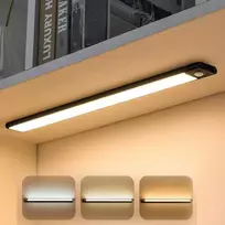 Sieninis šviestuvas Magnetinis LED įkraunamas šviestuvas su judesio davikliu (40 cm) juodas