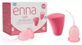 Enna Cycle Menstrual Cup Size S 2 Cups Sterilizer