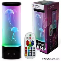 Nielsen_Light Party Fun Lights Vakarėlio linksmybės – Medūzos lempa su nuotolinio valdymo pulteliu – Aukštis: 30 cm (605403)