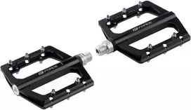 pedals FORCE STEEP aliuminio, diameter bearings, juodas