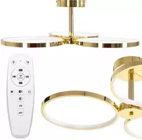 Lubinis šviestuvas Toolight LED pakabinamas lubų šviestuvas APP993-c Gold + nuotolinio valdymo pultas