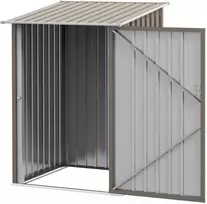 Outsunny Mažas metalinis sandėliukas 0,92 m², 100 x 103 x 160 cm - ruda