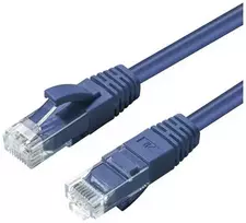 „Microconnect CAT6A UTP“ tinklo kabelis, 0,3 m, mėlynas, 0,3 m, Cat6a, U/UTP (UTP), RJ-45, RJ-45, mėlynas