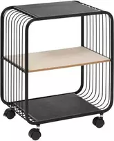5five Simply Smart Mobili lentyna NOIR, 2 lygių, metalinė, 43,3 x 28 x 53 cm
