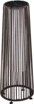 Outsunny Sodo šviestuvas, rotango saulės lempa, automatinis LED, 21,5 x 21,5 x 61 cm