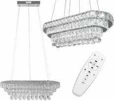 Pakabinamas šviestuvas Toolight Pakabinama lubų lempos krištolas LED 102W nuotolinio valdymo pultas APP417-CP