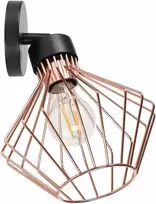 Sieninis šviestuvas Toolight Šviestuvas sieninis metalinis Loft Rose Juodas APP534-1W