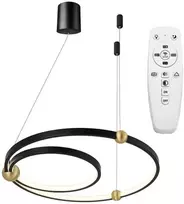 Pakabinamas šviestuvas Toolight Žiedinė LED lempa + nuotolinio valdymo pultas APP692-30-50 Juoda