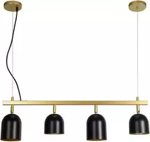 Pakabinamas šviestuvas Toolight Lubų šviestuvas APP1031-4CP Juodas