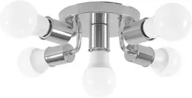 Pakabinamas šviestuvas Toolight Lubų šviestuvas "Plafond" 6 žiedų metalinis juodas APP709-6C
