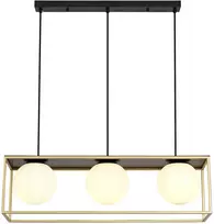 Pakabinamas šviestuvas Toolight Lubinis plafonas Juodas Gold APP1164-3CP