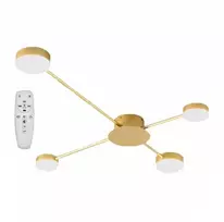 Lubinis šviestuvas Toolight Šviestuvas lubinis 4-stipinų GOLD LED APP520-4C