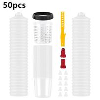 Disposable Spray  Cup Adapter, No-Wash Paint Mixing Pot for Pneumatic s One Size
