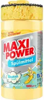 Pagaminta Ukrainoje Koncentruotas indų ploviklis - bananų kvapo gelis "MAXI POWER" su dozatoriumi ir kempine indams plauti, 1000ml