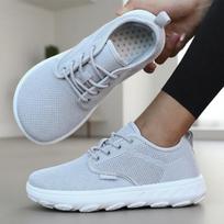 Men'S And Women'S Barefoot Shoes Wide Version Simple Platform Walking Sneaker Lace Up Outdoor Lightweight Casual Running Shoes 36