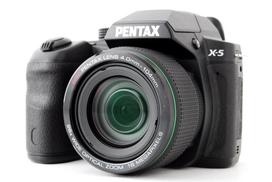 PENTAX Classic priartinantis AA baterijomis dvigubo vaizdo nuolatinis CLASSIC BLACK 12764 X-5 Juodas, 16 megapikselių itin plataus kampo/itin teleobjektyvas, valdymas,