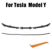 Modifikavimo priedai Vandens juosta Variklio dangtelio sandariklis Oro įleidimo apsauginis dangtelis Tesla Model 3 Y Gaubto sandarinimo juosta 1 komplektas Priekinio važiuoklės dangtelis Model Y black