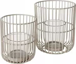 Boltze Metalinis žibintas CINDY, smėlio spalvos, 2 vnt