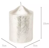 Home Styling Collection Dekoratyvinė žvakė su metaliniu raštu, 7 x 10 cm