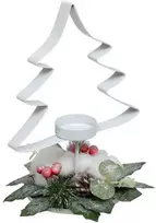Atmosphera Metalinis eglutės formos žvakių laikiklis arbanei, 25 cm