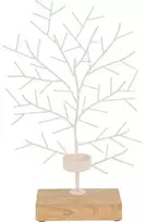 Home Styling Collection Žvakės laikiklis, medžio formos, metalinis, 32 x 22 cm