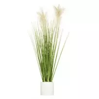 Atmosphera Dirbtinė dekoratyvinė žolė cementiniame vazone, aukštis 70 cm