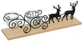 Atmosphera Metalinis arbatinės žvakės laikiklis, elnias, 45 cm