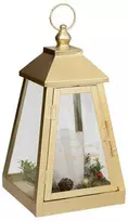 Atmosphera Metalinis žibintas su LED žvake, 32 x 17 cm