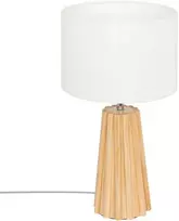 Atmosphera Lamp ADONA naktinis šviestuvas ant medinės kojelės, aukštis 53 cm