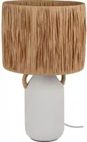 Home Styling Collection Keraminis stalinis šviestuvas su austu gaubtu, Ø 24 x 42 cm